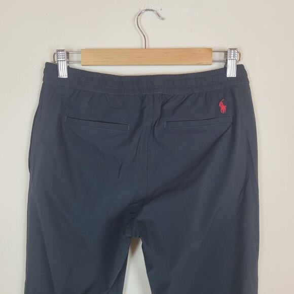 Polo Ralph Lauren Pants Youth Large 14-16 Black Elastic Waist Stretch Drawstring - Picture 4 of 8